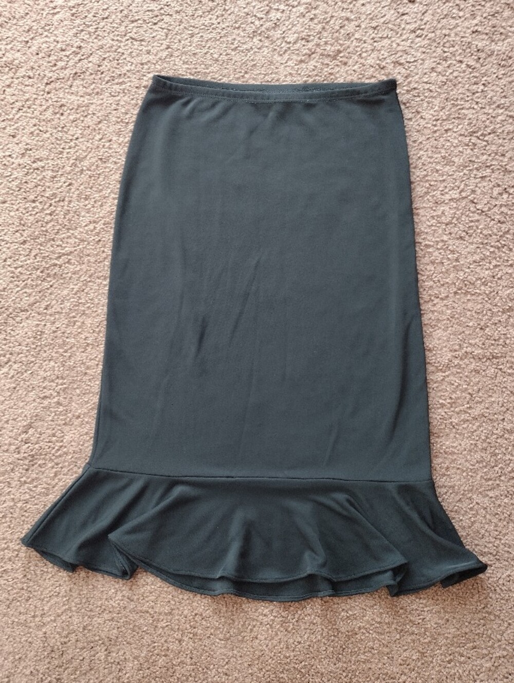 Vintage Lingerie Chesley Black Stretch Midi Sheer Light & Delicate Slip Skirt
